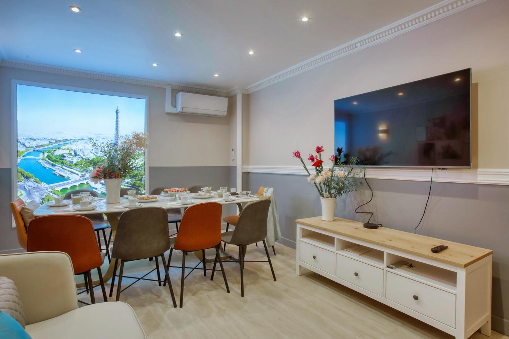 Elegant Triplex In Paris - Ideal For 10 - Aircon Exteriör bild